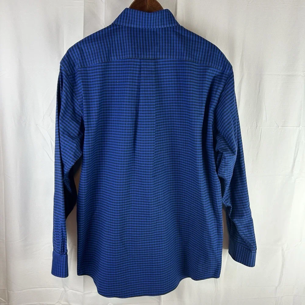 Brooks Brothers Madison Non-Iron Stretch Original Polo Shirt Gingham Men's Large